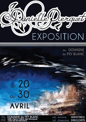 Danielle Pierquet Affiche Domaine du Pey Blanc